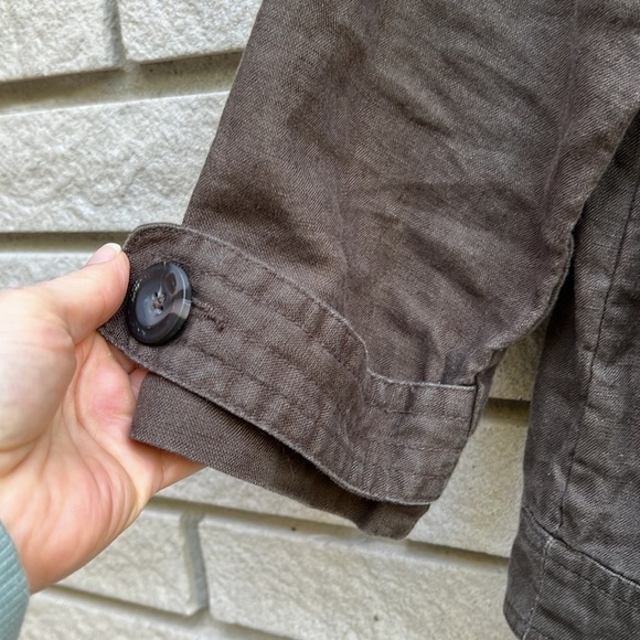 Marvin Richards Brown 100% Linen Jacket Sz M - Picture 4 of 9